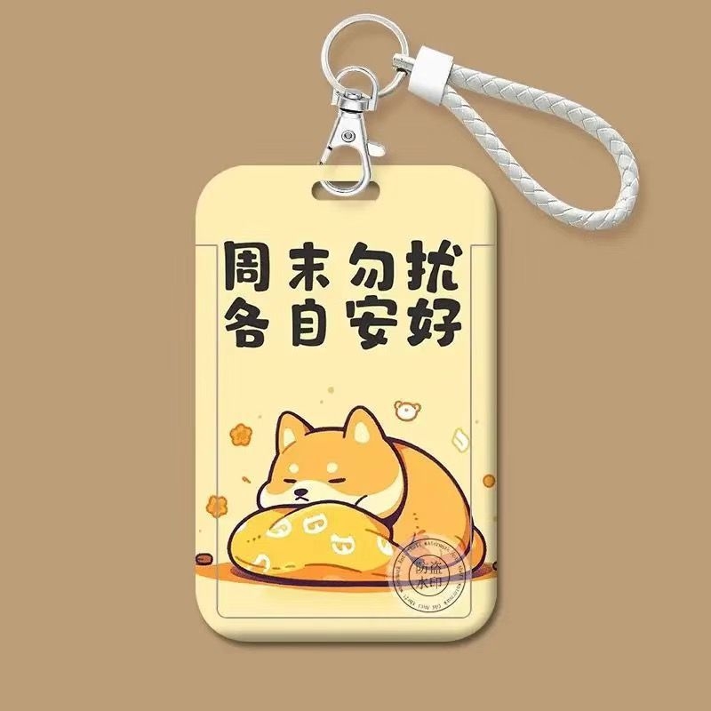 Trend plastična držač kartica s crtanim stilom za ID, autobus i pristup kampusu