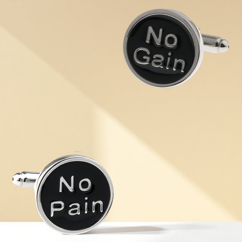 Копчета за ръкавели от стомана, френски унисекс стил, геометрична форма, електроплакиране, бял кристал