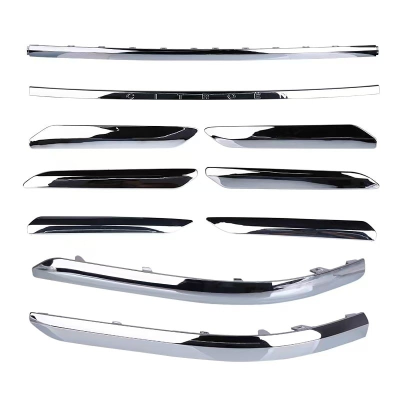 Anti-udarna traka za Citroën C5, prednji i stražnji branik – ABS premaz, elektroplate završna obrada, modeli 7452sh 7452sj 745326 745325 9803383180 9803383080