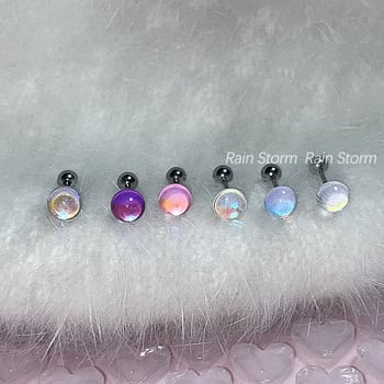 Cercei din cupru placat cu aur veritabil, știft de argint 925; formă în U; placare ecologică; știft din oțel inoxidabil; stil natural