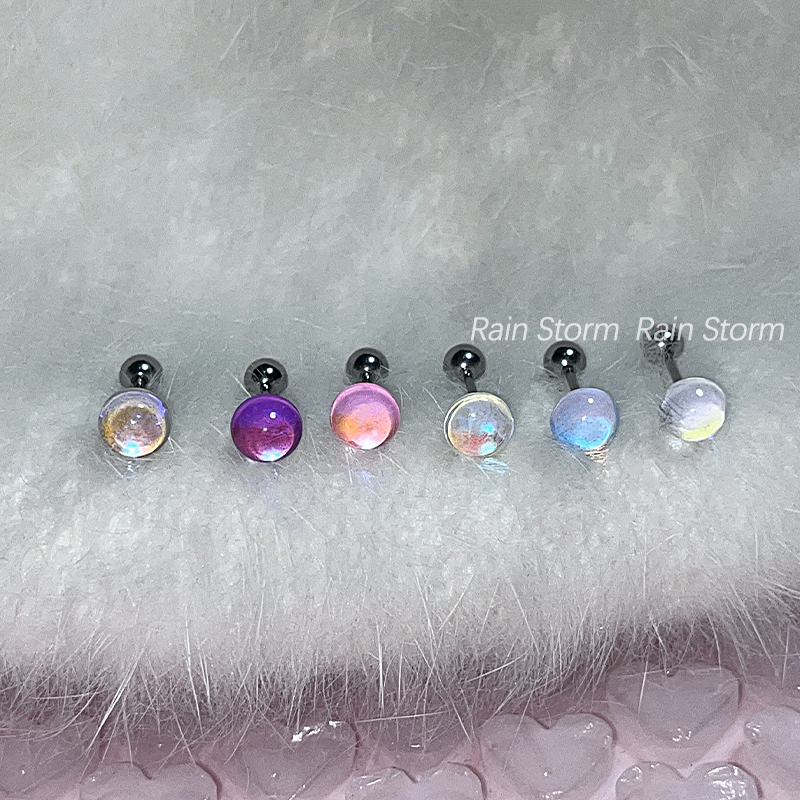 Cercei din cupru placat cu aur veritabil, știft de argint 925; formă în U; placare ecologică; știft din oțel inoxidabil; stil natural