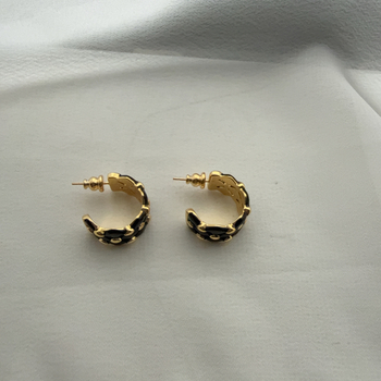 Cercei geometrici în formă de C, picătură în formă de ulei, cupru, placare electrolitică, știfturi din argint 925, stil minimalist pentru femei