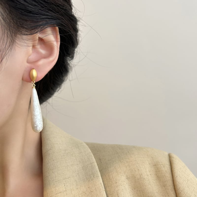 Geometrijske naušnice s imitacijskim perlama, 925 srebrni post, zlatni sloj, lagani luksuzni stil