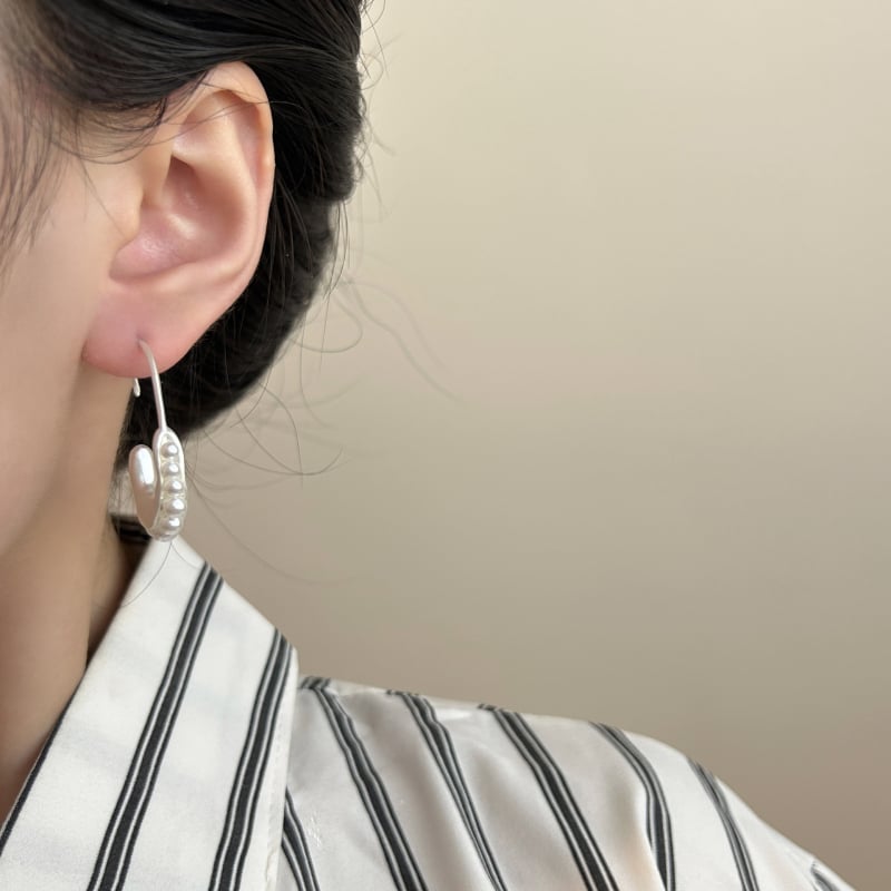 Cercei cu perle, formă geometrică, placare electroplată, stil lux lejer, pentru femei