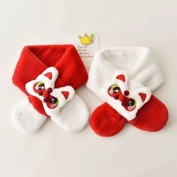 Dječji šal – poliester, karikatura uzorak, topao, jesen/zima, ravno pletenje