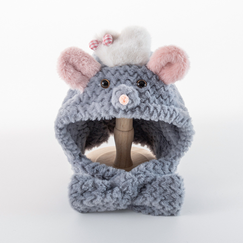 All-in-One dječja kapa-šal – pliš kapa za zimu s zaštitom ušiju, otporno na vjetar, za 6–12 mjeseci