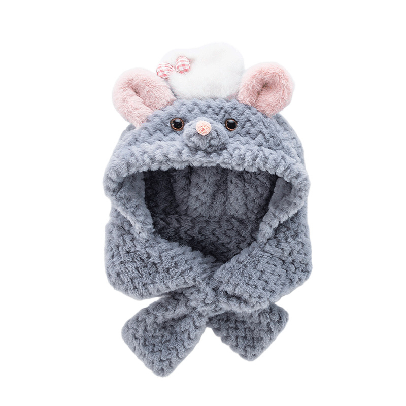 All-in-One dječja kapa-šal – pliš kapa za zimu s zaštitom ušiju, otporno na vjetar, za 6–12 mjeseci