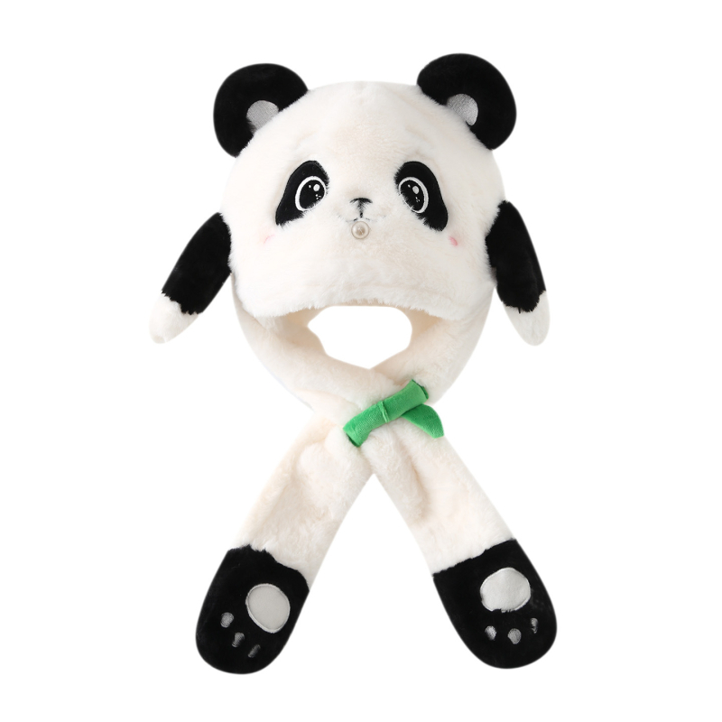 Dječja kapa s integriranim ovratnikom, zaštita za uši, zima, 4–6 godina, 100% poliester, otporna na vjetar