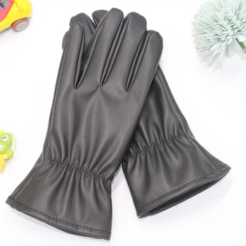 Dječje kožne rukavice - tople, vodootporne, s punim prstima, za zimu, jesen i proljeće