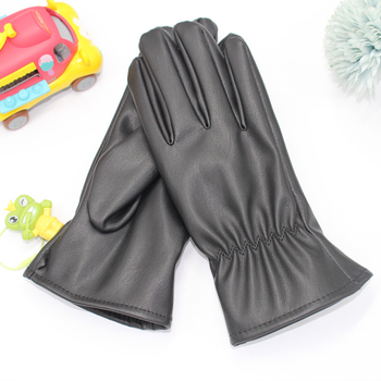 Dječje kožne rukavice - tople, vodootporne, s punim prstima, za zimu, jesen i proljeće