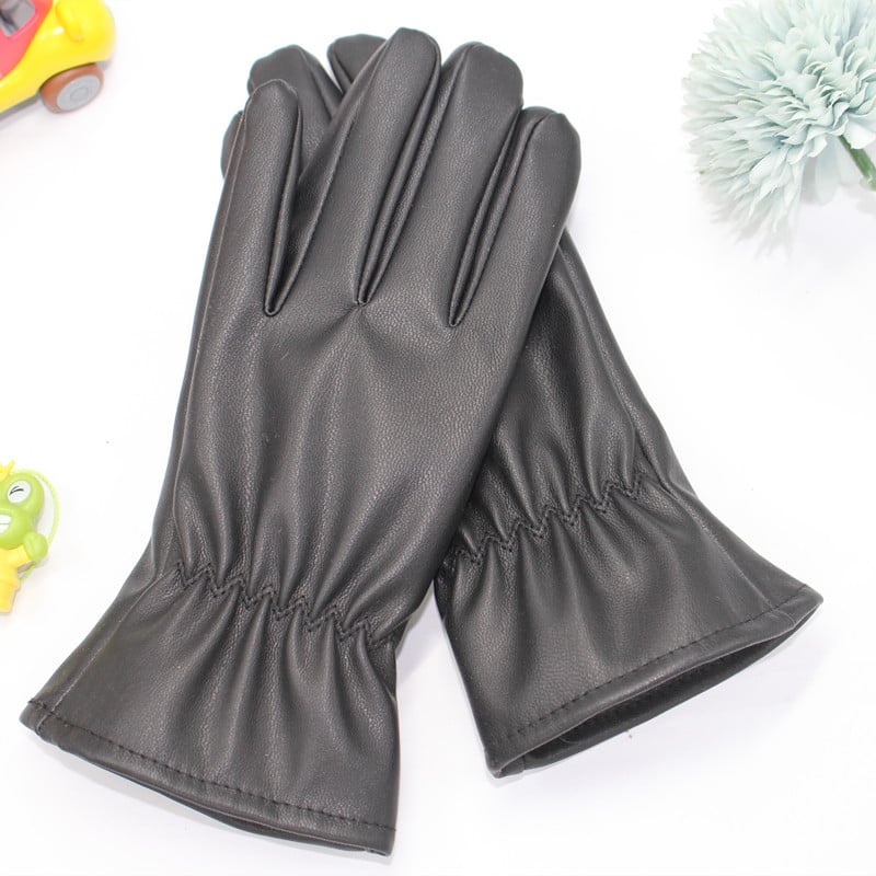 Dječje kožne rukavice - tople, vodootporne, s punim prstima, za zimu, jesen i proljeće