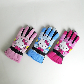 Zimske dječje skijaške rukavice, akrilno vlakno, protuklizne, tople, s dodirnim zaslonom, za uzrast 5–10 godina