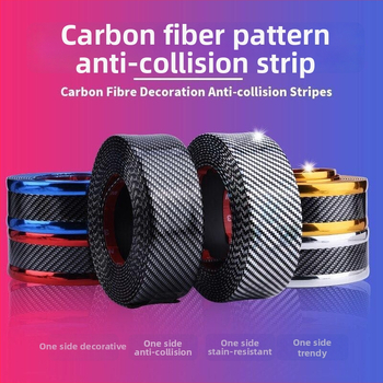 PU ukse külje kokkupõrkeriba süsinikkiust välimusega, kohandatava töötlemisega, universaalne sobivus