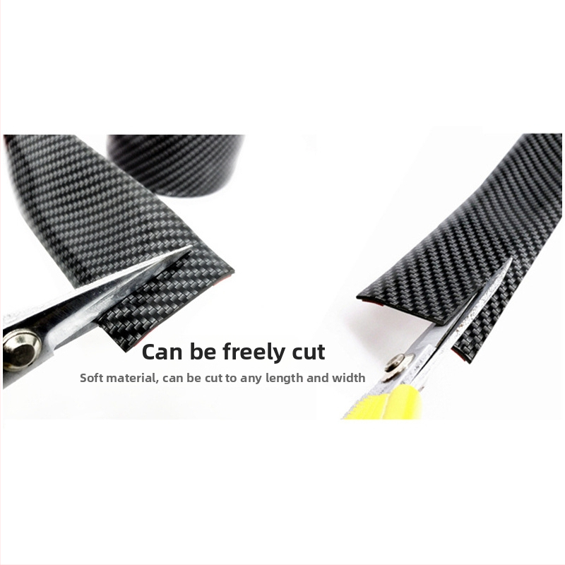 PU ukse külje kokkupõrkeriba süsinikkiust välimusega, kohandatava töötlemisega, universaalne sobivus