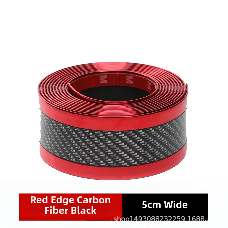 PU ukse külje kokkupõrkeriba süsinikkiust välimusega, kohandatava töötlemisega, universaalne sobivus