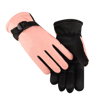 Dječje zimske rukavice za skijanje, s flis podstavom, protuklizne, ojačane, zimi, za uzrast 7–10 godina