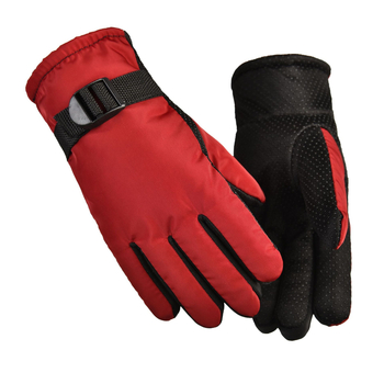 Dječje zimske rukavice za skijanje, s flis podstavom, protuklizne, ojačane, zimi, za uzrast 7–10 godina