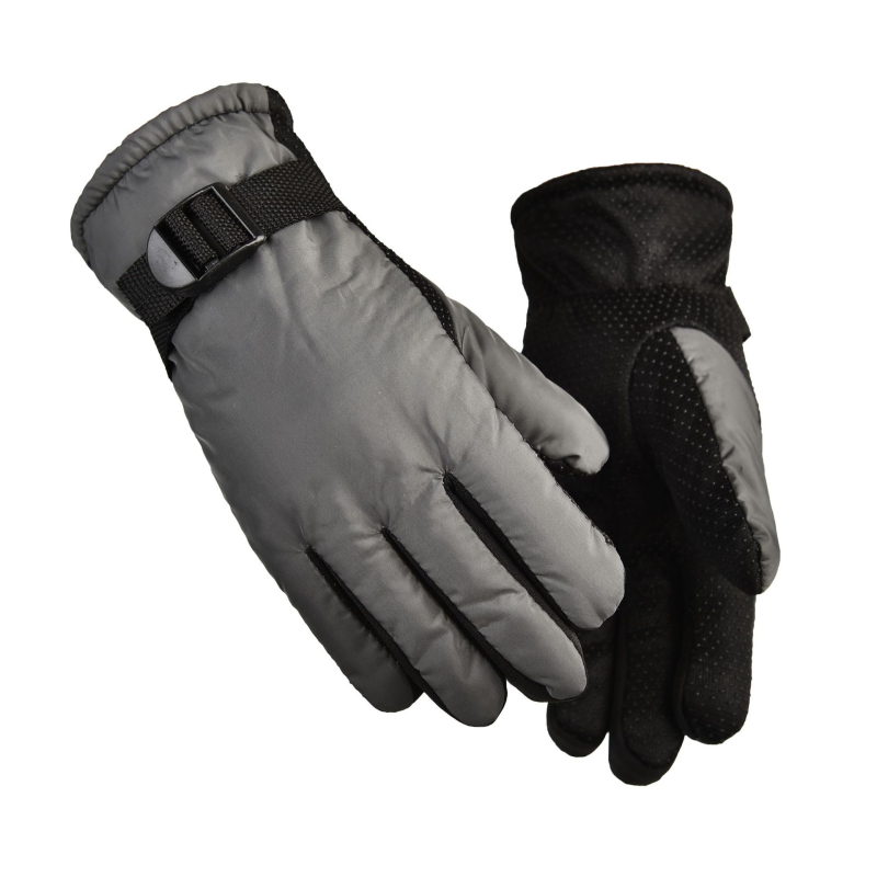 Dječje zimske rukavice za skijanje, s flis podstavom, protuklizne, ojačane, zimi, za uzrast 7–10 godina