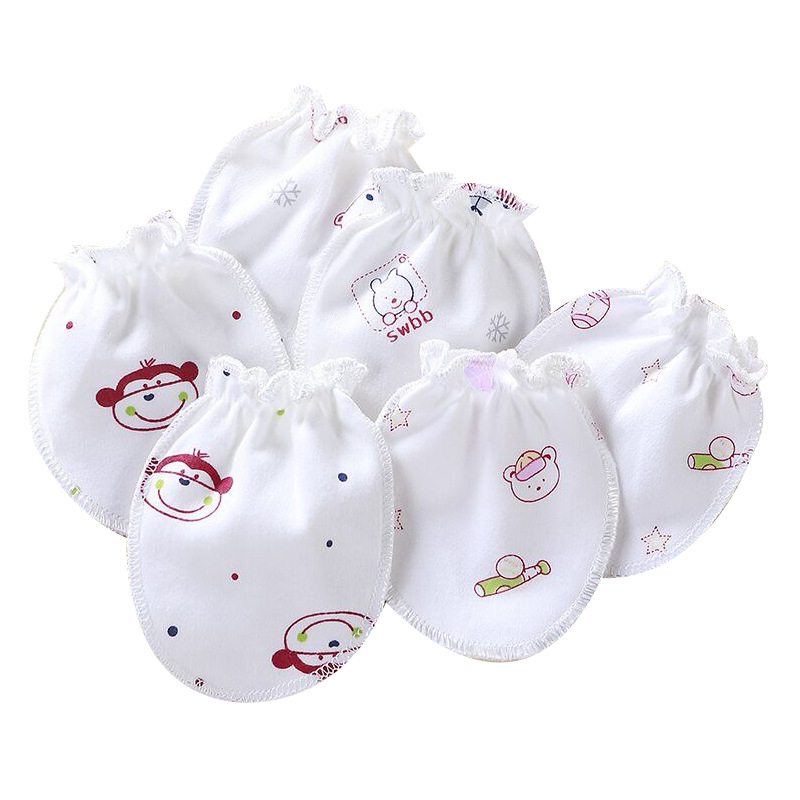 Bejbi pamukaste rukavice protiv ogrebotina za novorođenčad, 0–3 mjeseca, prozračne, sve sezone, unisex