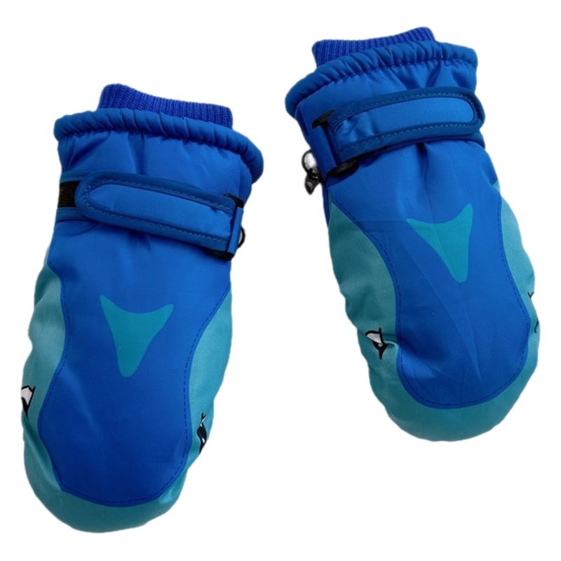 Dječje skijaške rukavice, poliester, tople, unisex, mitten stil s karikaturom