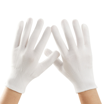 Najlon etiketske rukavice - monokromatske prstne rukavice, fakultetski stil, za uzrast od 3 godina i više