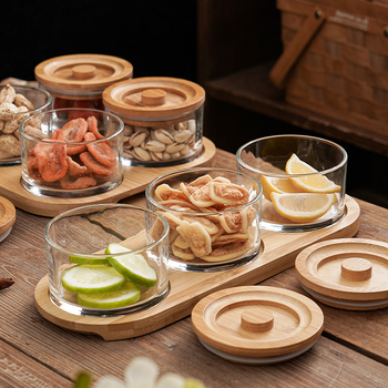 Üveg gyümölcstál - Zhaoyi - Prémium minőség - Modern minimalista stílus