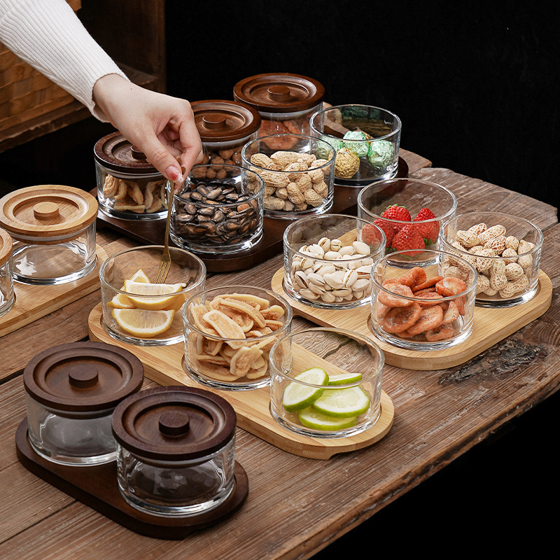 Üveg gyümölcstál - Zhaoyi - Prémium minőség - Modern minimalista stílus