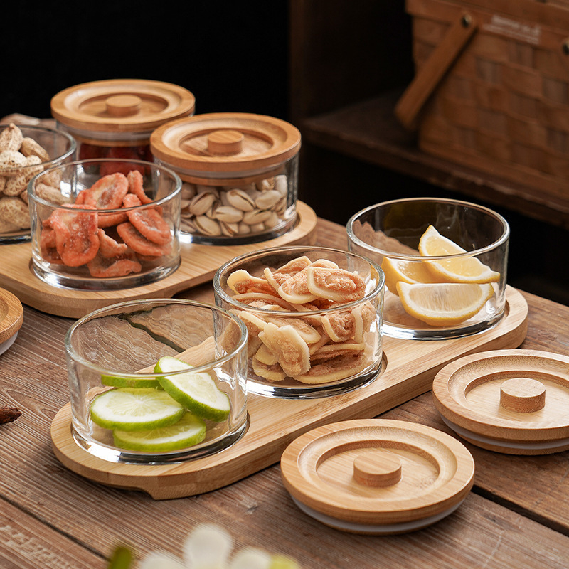 Üveg gyümölcstál - Zhaoyi - Prémium minőség - Modern minimalista stílus