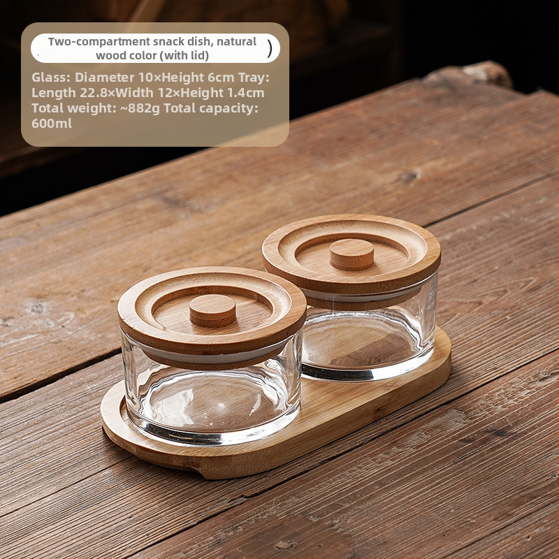 Üveg gyümölcstál - Zhaoyi - Prémium minőség - Modern minimalista stílus