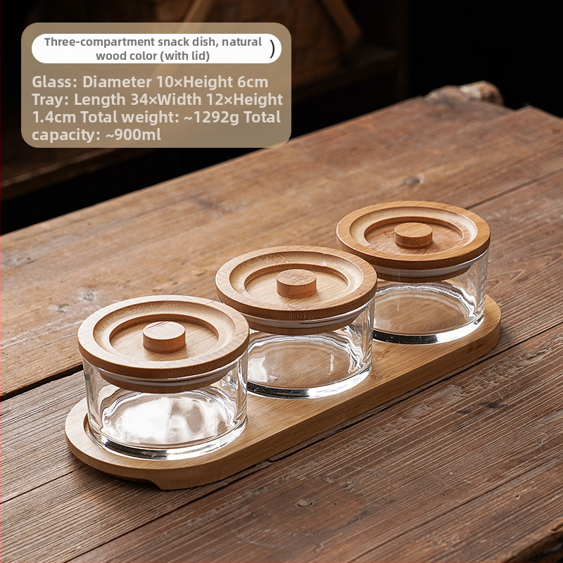 Üveg gyümölcstál - Zhaoyi - Prémium minőség - Modern minimalista stílus