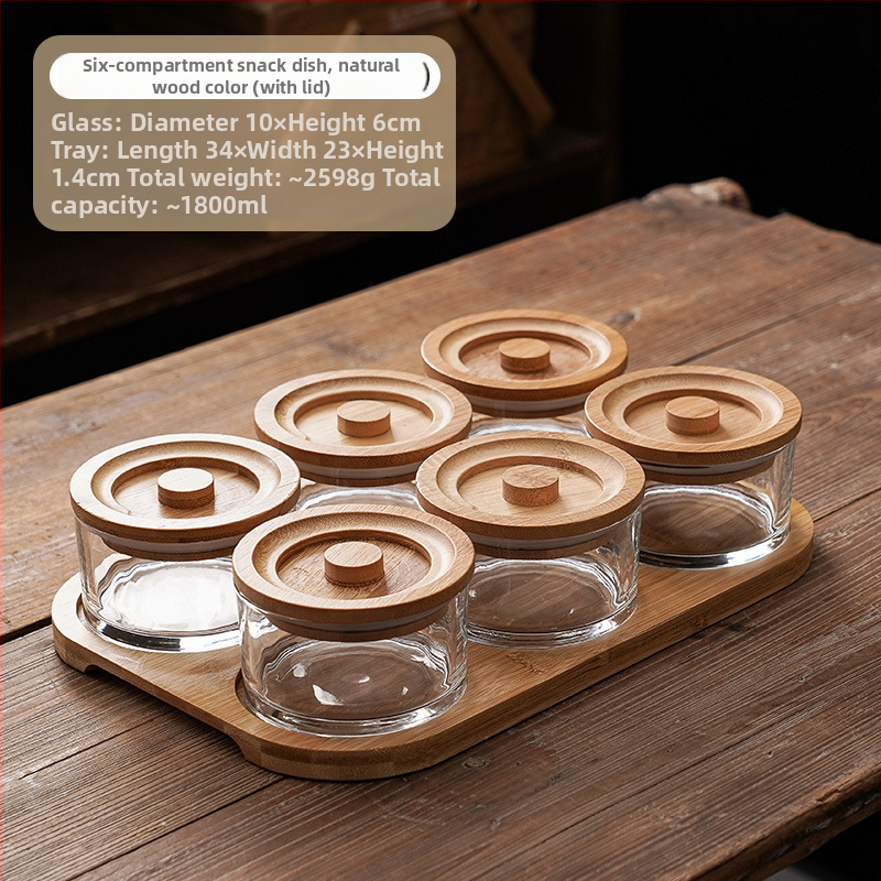 Üveg gyümölcstál - Zhaoyi - Prémium minőség - Modern minimalista stílus