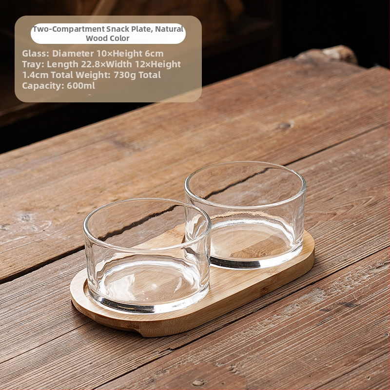 Üveg gyümölcstál - Zhaoyi - Prémium minőség - Modern minimalista stílus