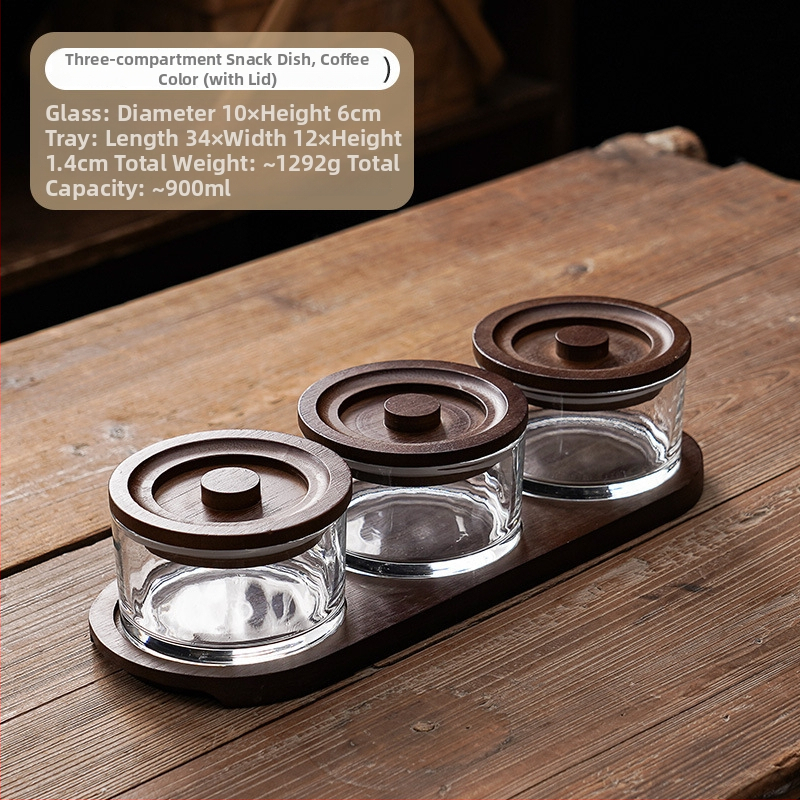 Üveg gyümölcstál - Zhaoyi - Prémium minőség - Modern minimalista stílus