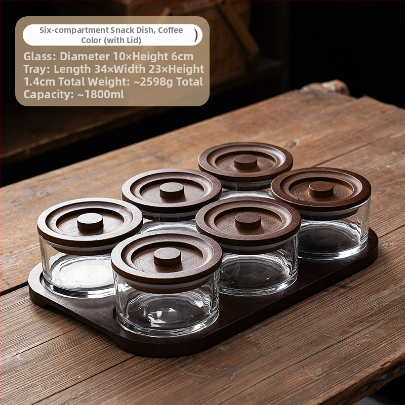 Üveg gyümölcstál - Zhaoyi - Prémium minőség - Modern minimalista stílus