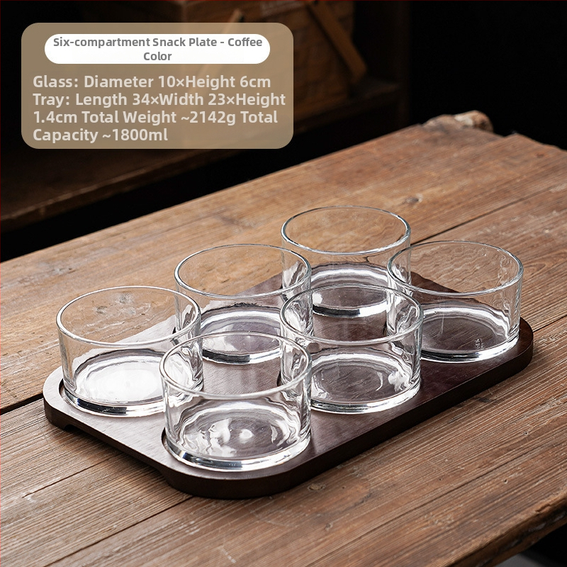 Üveg gyümölcstál - Zhaoyi - Prémium minőség - Modern minimalista stílus