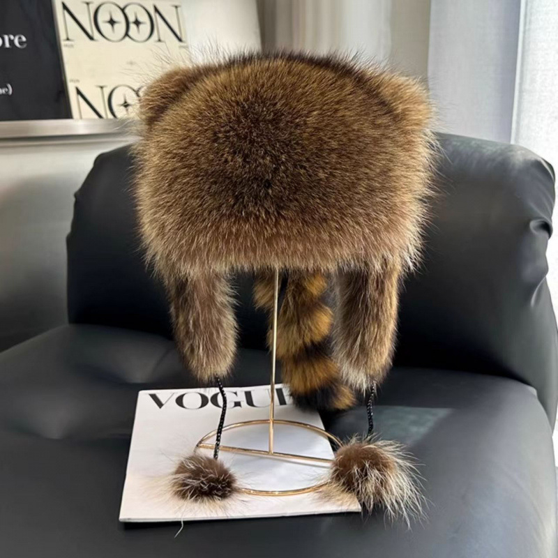 Vunena kapa s pliš materijalom, kupolasti oblik, zaštita za uši, za djecu 0-6 mjeseci