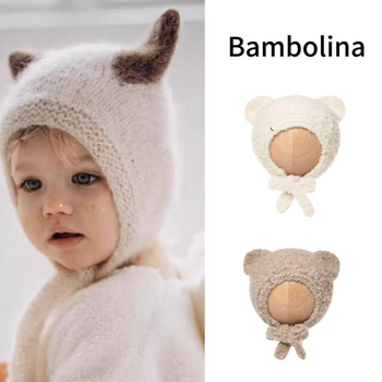 Pletena dječja kapa od kašmira s kupolastim krojem i rubom tipa eaves, zimska toplina; za dob djece od 0-6 mj., 6-12 mj., 1-2 god., 2-4 god., 4-6 god.; materijal: kašmir; tkanina: dlaka rakuna