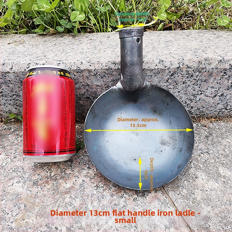 Long River dzelzs gatavošanas karote, antīkā stilā