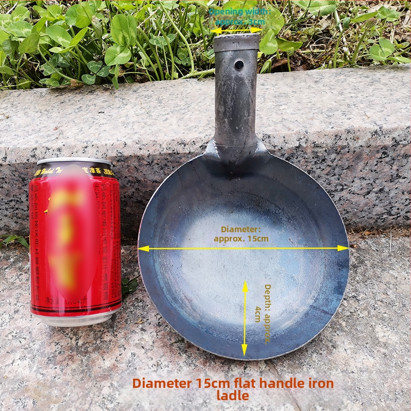 Long River dzelzs gatavošanas karote, antīkā stilā