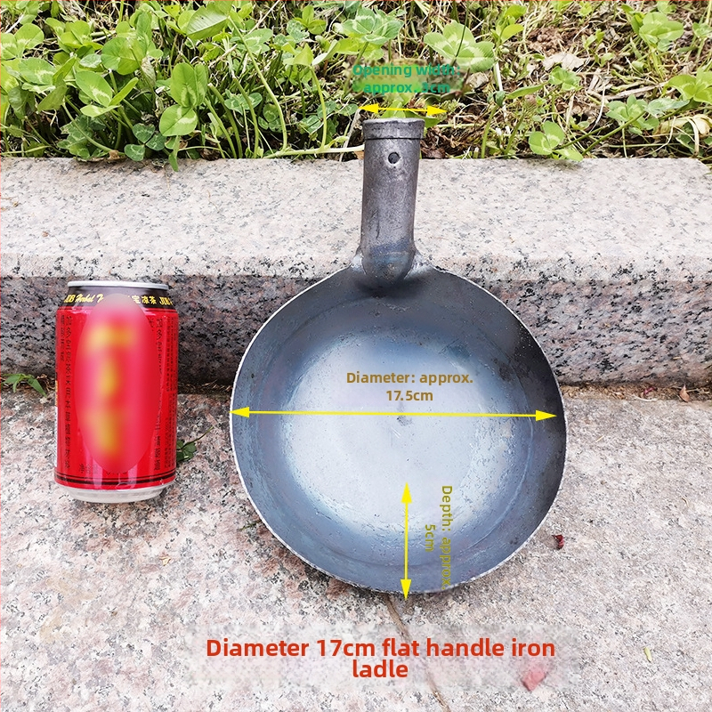 Long River dzelzs gatavošanas karote, antīkā stilā