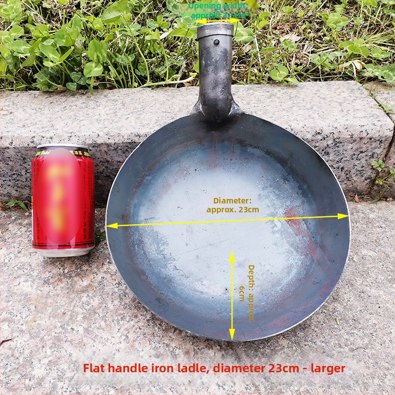 Long River dzelzs gatavošanas karote, antīkā stilā