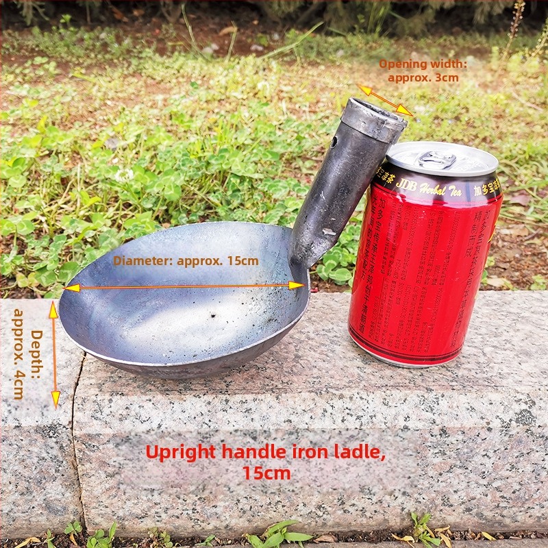 Long River dzelzs gatavošanas karote, antīkā stilā