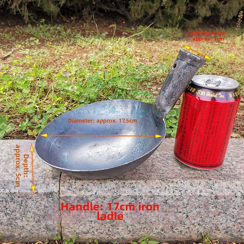 Long River dzelzs gatavošanas karote, antīkā stilā