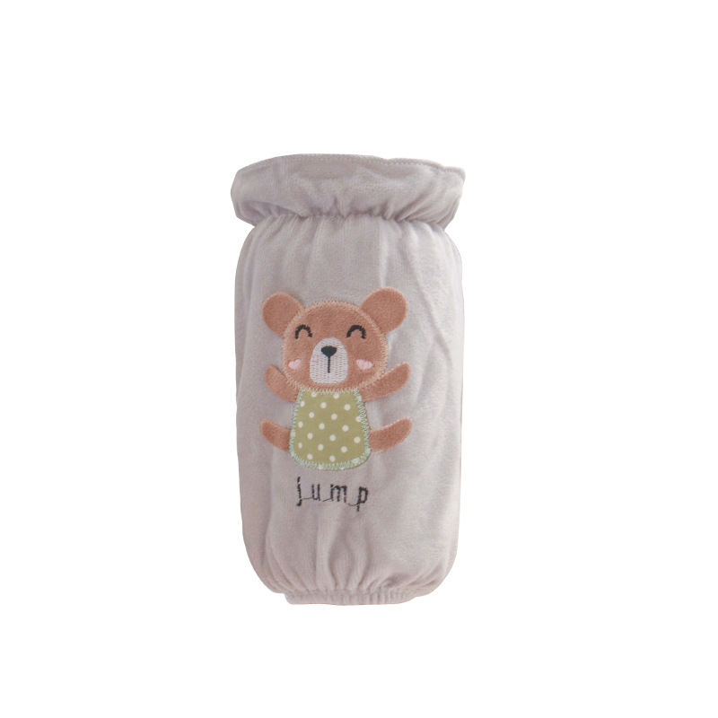 Unisex flanelni rukavi za zaštitu s izvezom crtani uzorak, topli za zimu, proljeće i jesen