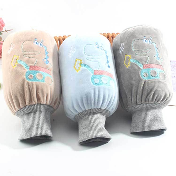 Dječje navlake za ruke s karikaturnim uzorkom, pliš materijal, tisak, otporne na mrlje, pogodne za zimu, proljeće i jesen, mogućnost prilagođene tiska