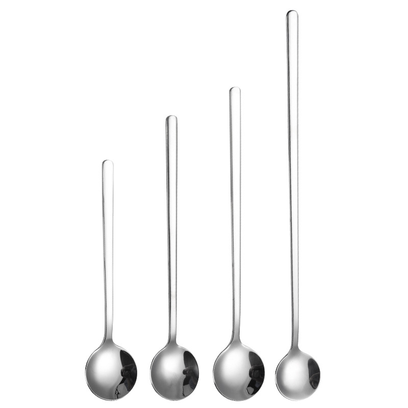 Десертна лъжичка от неръждаема стомана - кръгла форма, с лого, огледално полирана, възможност за персонализация