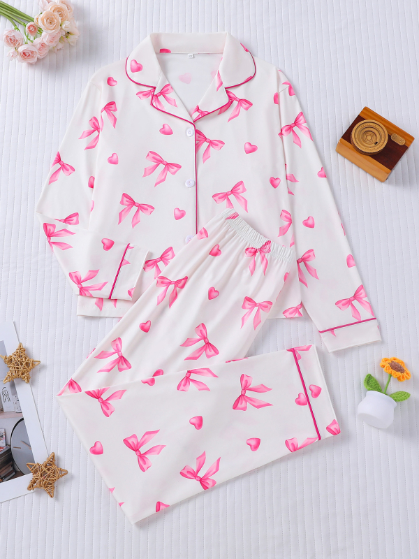 Dječji set pidžame s dugim rukavima i dugim hlačama, poliester 90-95%, prozračan i antibakterijski