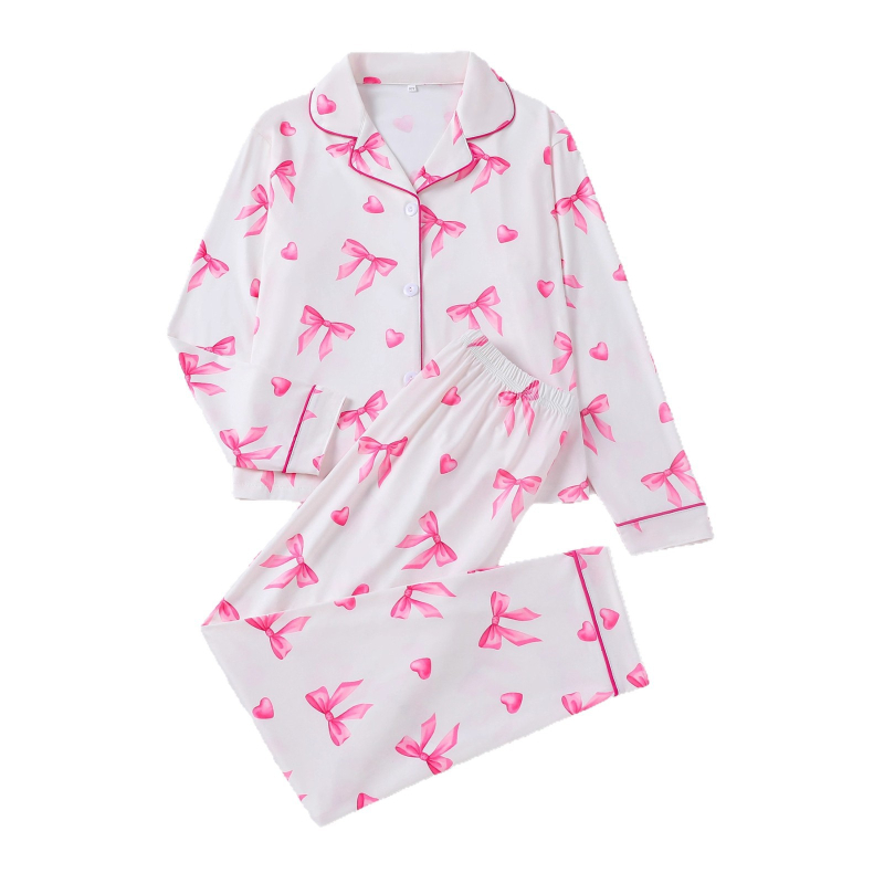 Dječji set pidžame s dugim rukavima i dugim hlačama, poliester 90-95%, prozračan i antibakterijski