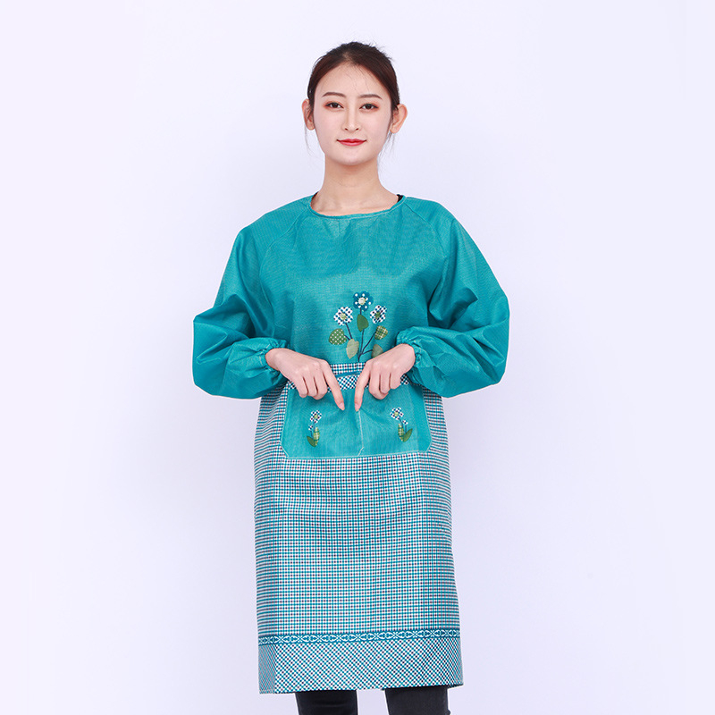 Ποδιά Cox Man με μανίκια – αντιλερωτικό βελούδινο ύφασμα με υφή ροδάκινου, μοτίβο Καρτούν/Ανίμε