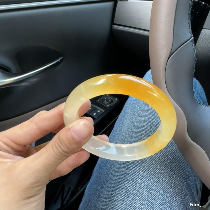 Jáde karkötő – uniszex, jég típusú jáde, természetes Mianmar-i jáde, polírozott